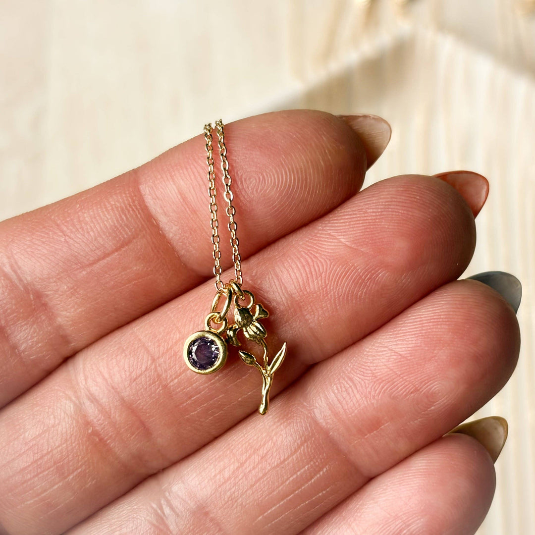 Birth Flower Necklace: June