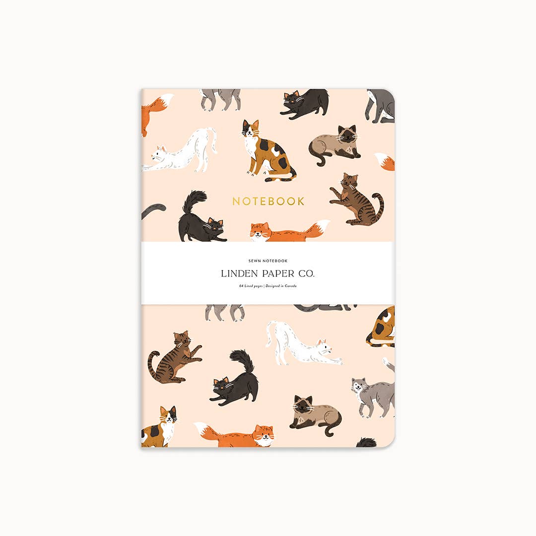 Linden Paper Co. Cats Notebook