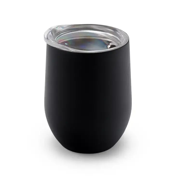 12 oz. Stemless Travel Tumbler -  Black