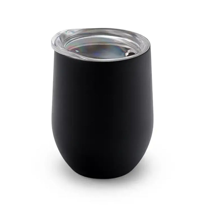 12 oz. Stemless Travel Tumbler -  Black