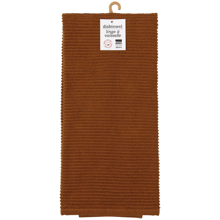 Now Designs Chestnut Brown Ripple Dishtowel