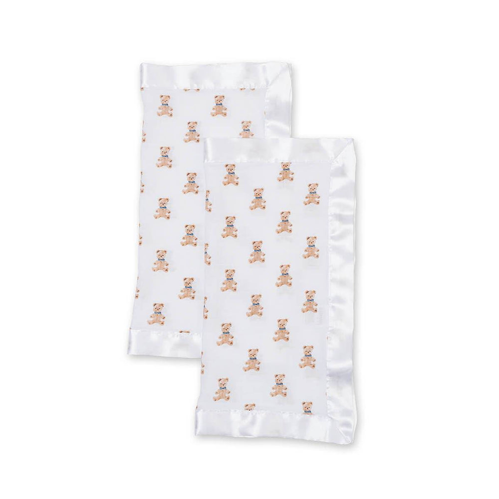 2-Pack Cotton Security Blankets 16" x 16" –  Vintage Bears - Gift Smack Gift Company