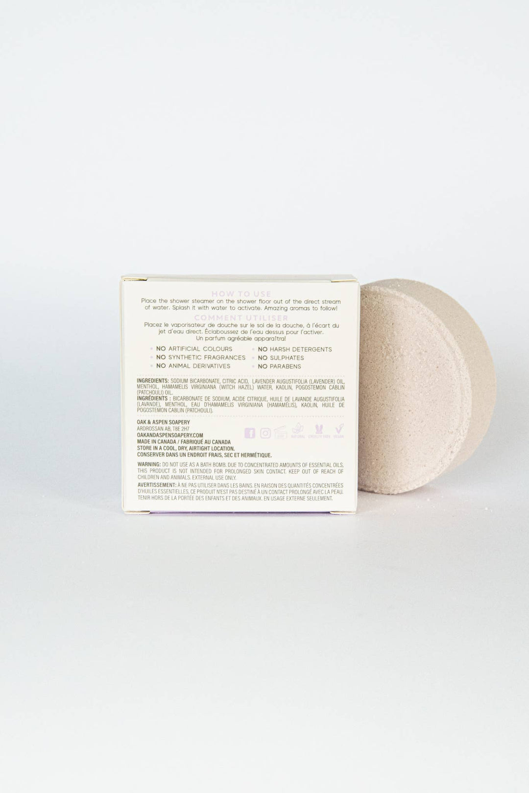 Individual Shower Steamer: Lavender Patchouli
