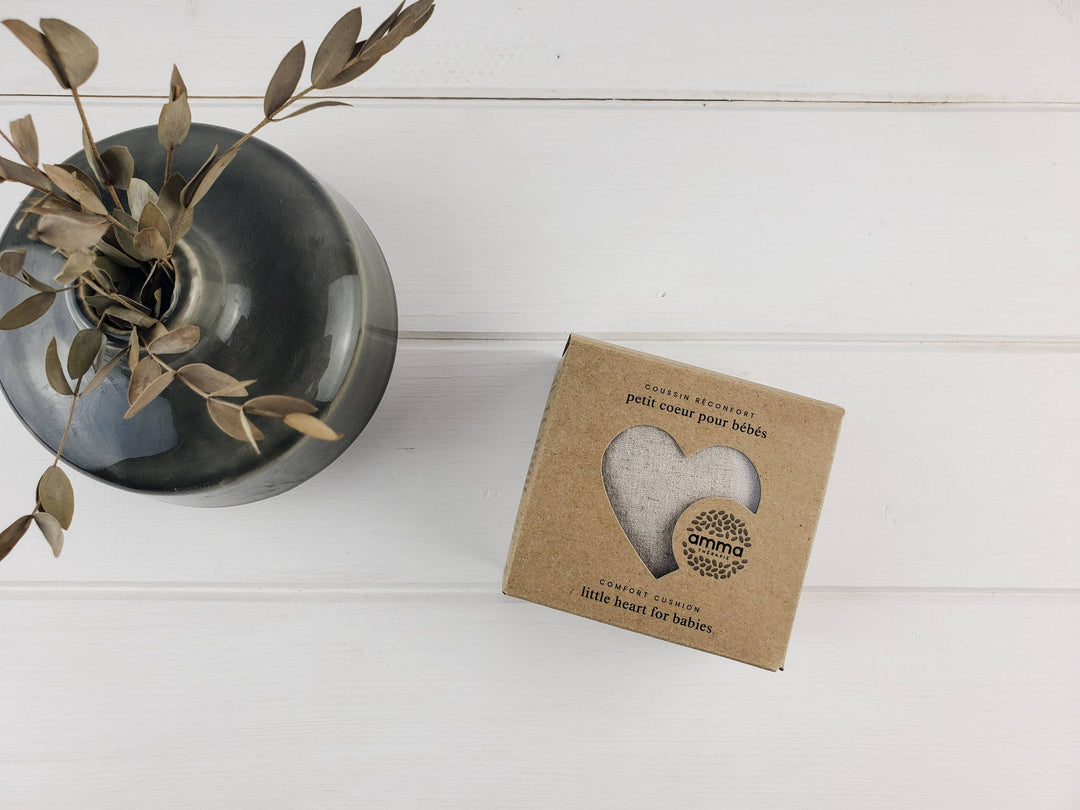 Heart comfort compress for babies (hemp &amp; organic cotton)🍁