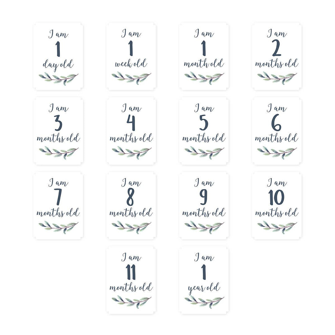 Baby's 1st Year Swaddle & Milestone Cards - Hello World