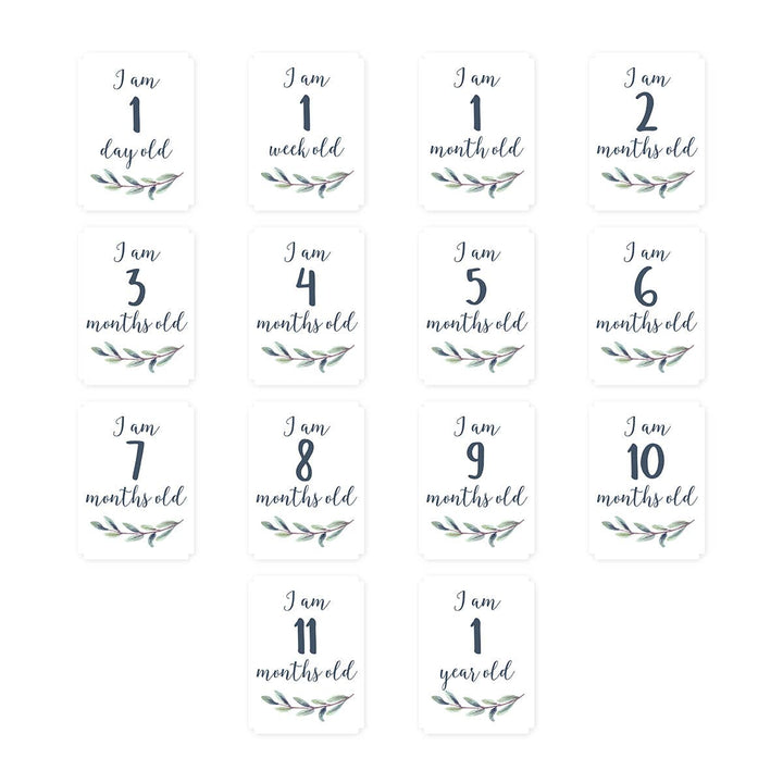 Baby's 1st Year Swaddle & Milestone Cards - Hello World