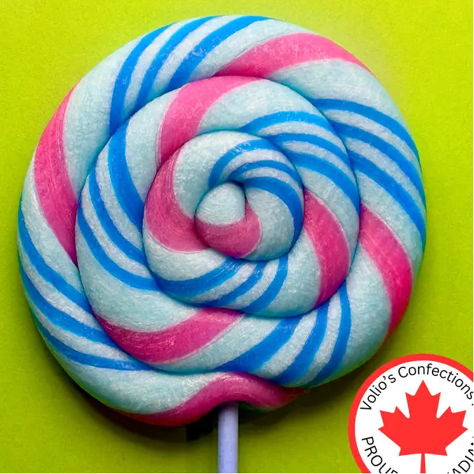 Cotton Candy Handmade Whirl Pop