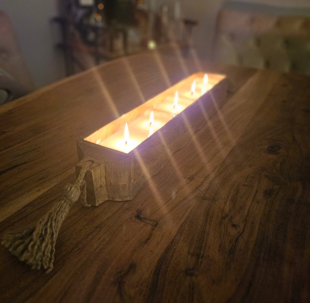 Mango Tray Dough Bowl Candle: Vanilla Birch