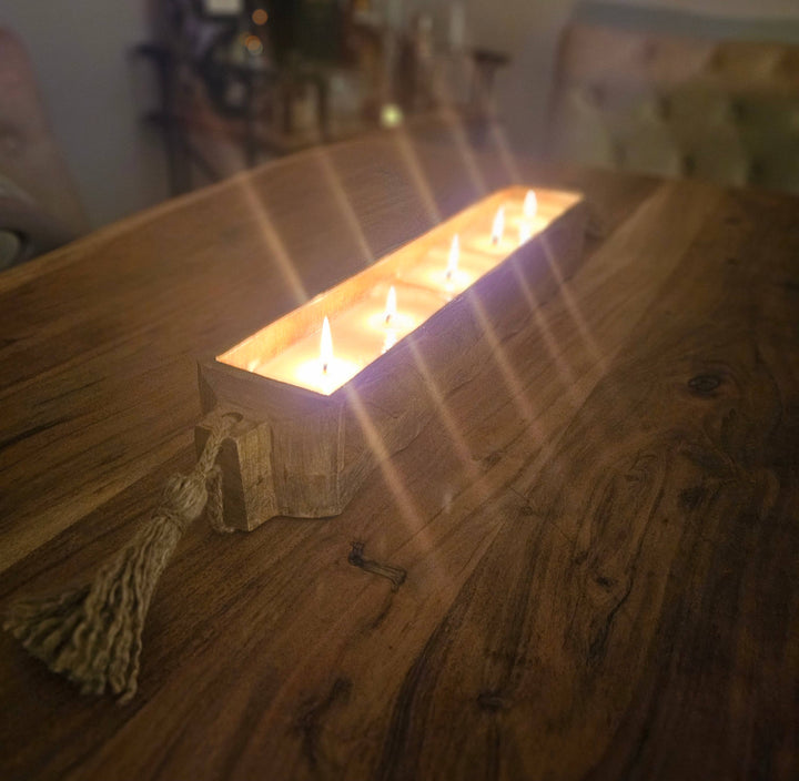 Mango Tray Dough Bowl Candle: Vanilla Birch