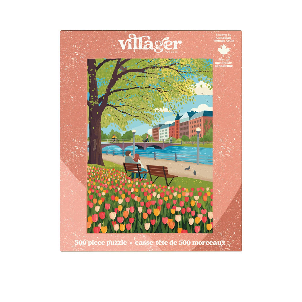 Tulip Season | 500-Piece Puzzle | Designed in Canada - Gift Smack Gift Company