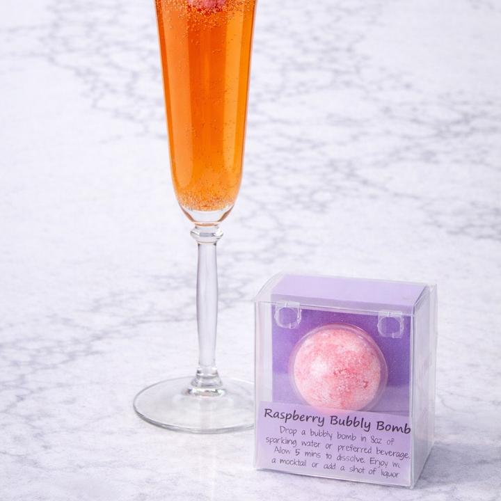 Raspberry Bubbly Bomb