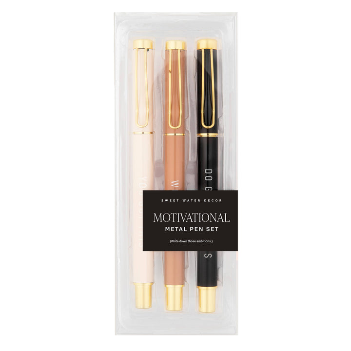 Motivational Metal Pen Set - Home Decor & Gifts