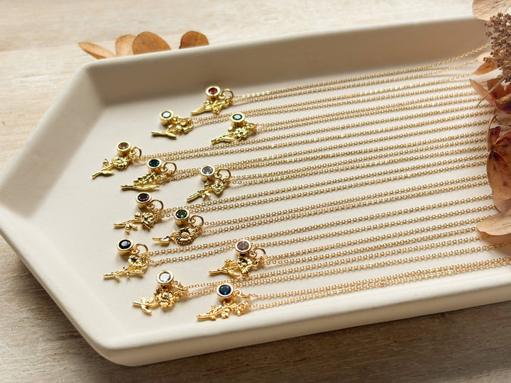 Birth Flower Necklace: June