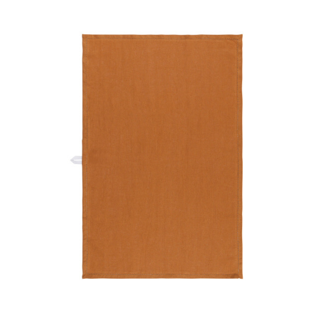 Linen Hemstitch- Amber Tea Towel