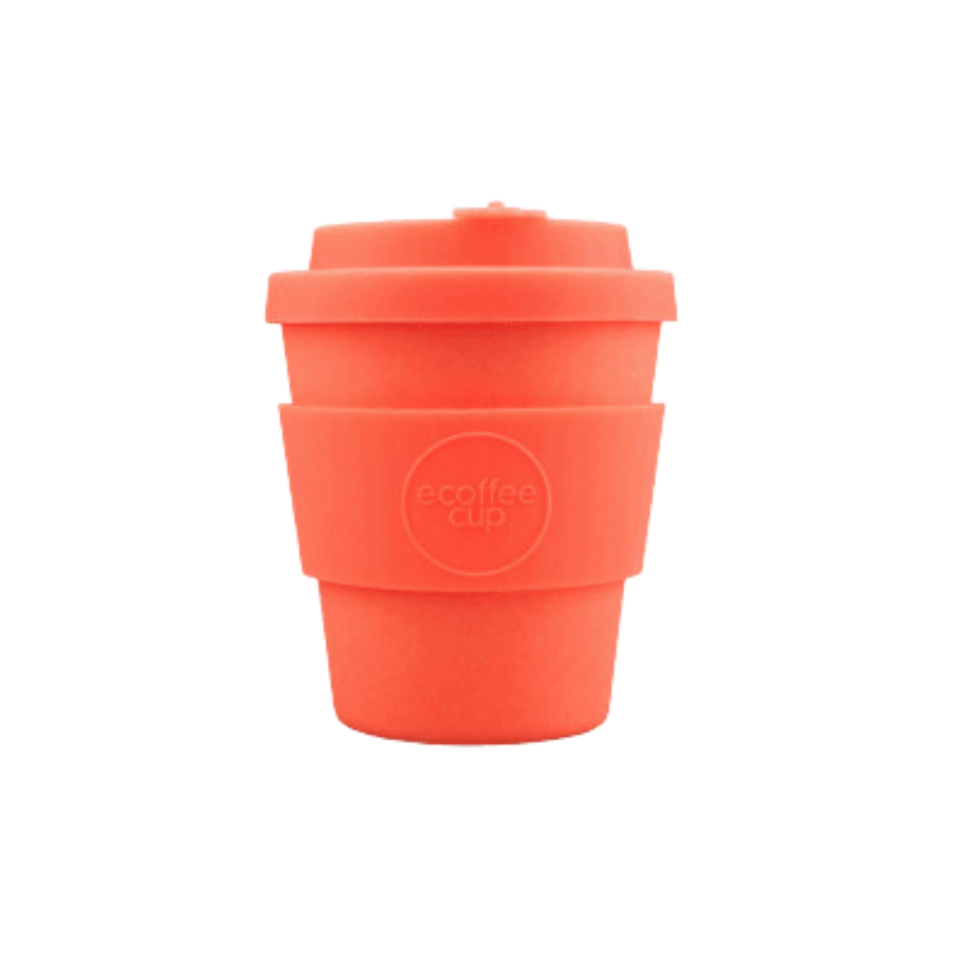 Reusable Coffee Cup (Coral/Orange)