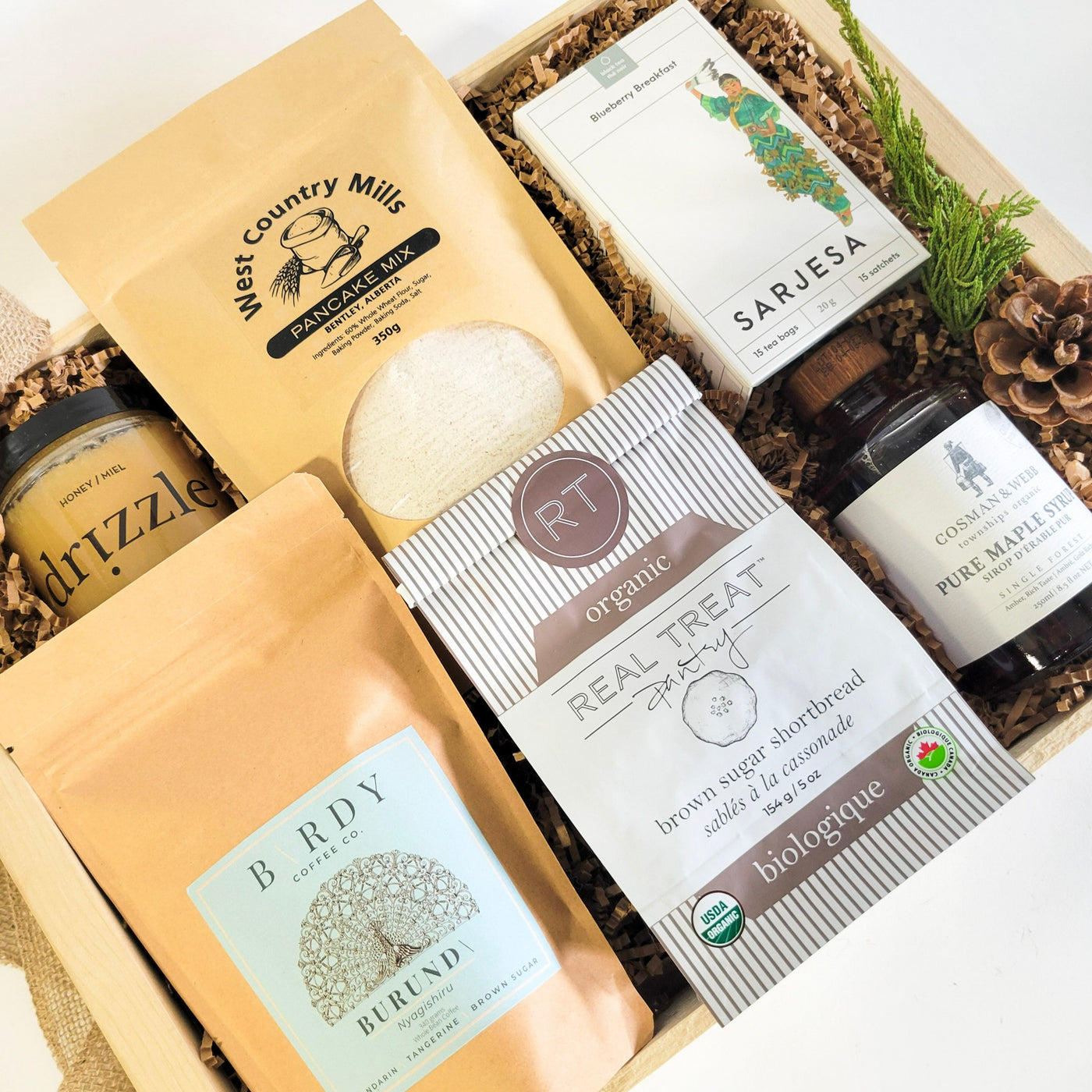 Holiday Brunch Rustic Crate