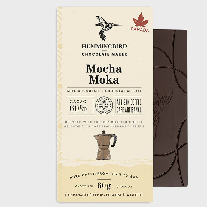 Mocha Milk 60% Dark milk chocolate bar