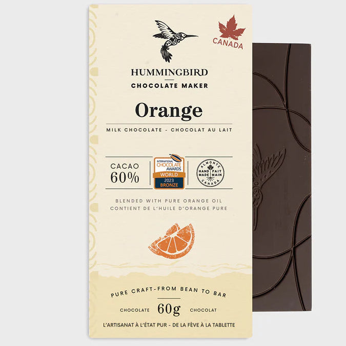 Orange Dark milk chocolate bar