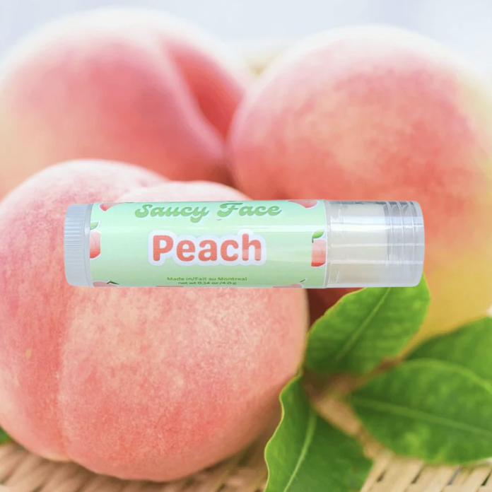 Saucy Face Peach Lip Balm
