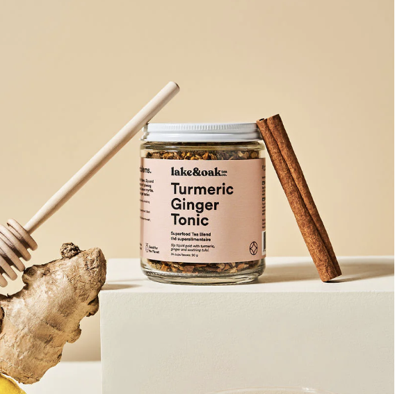 Lake & Oak Tumeric Ginger Tonic Superfood Tea Blend