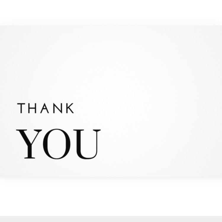 Thank You Note Card