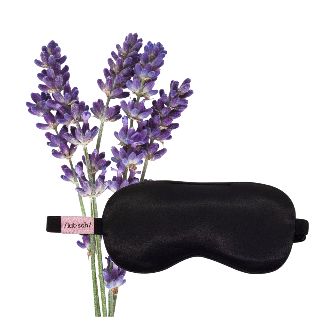 The Lavender Weighted Satin Eye Mask
