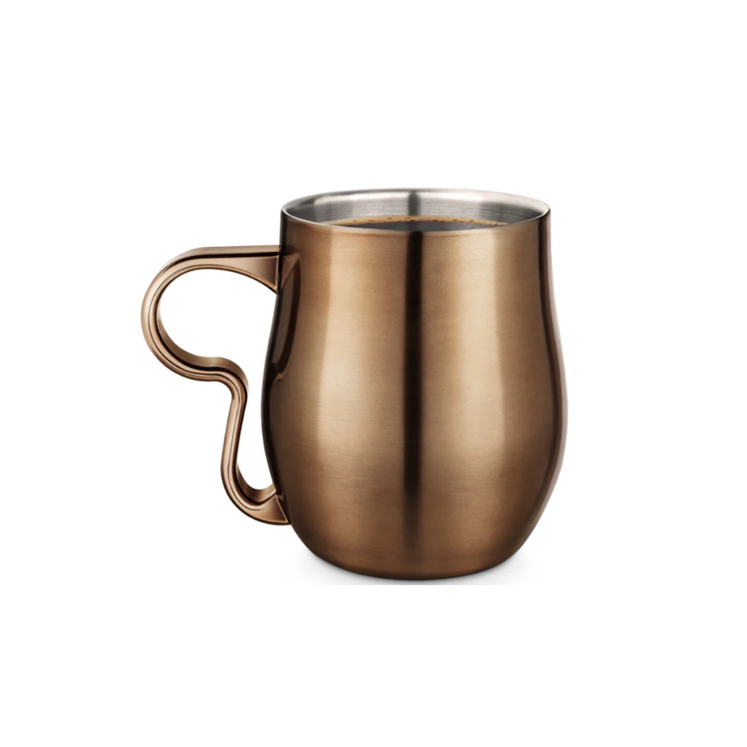 Double Wall Curvy Cup - Copper
