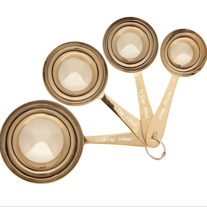 Gold Measuring Cups Set of 4