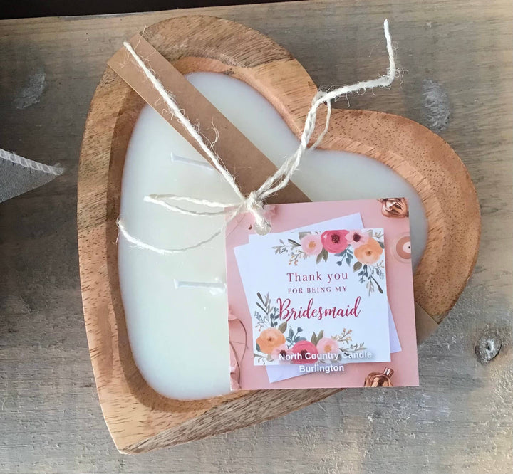 Sweetheart Dough Bowl Candle - Mango Wood: Black Raspberry & Vanilla