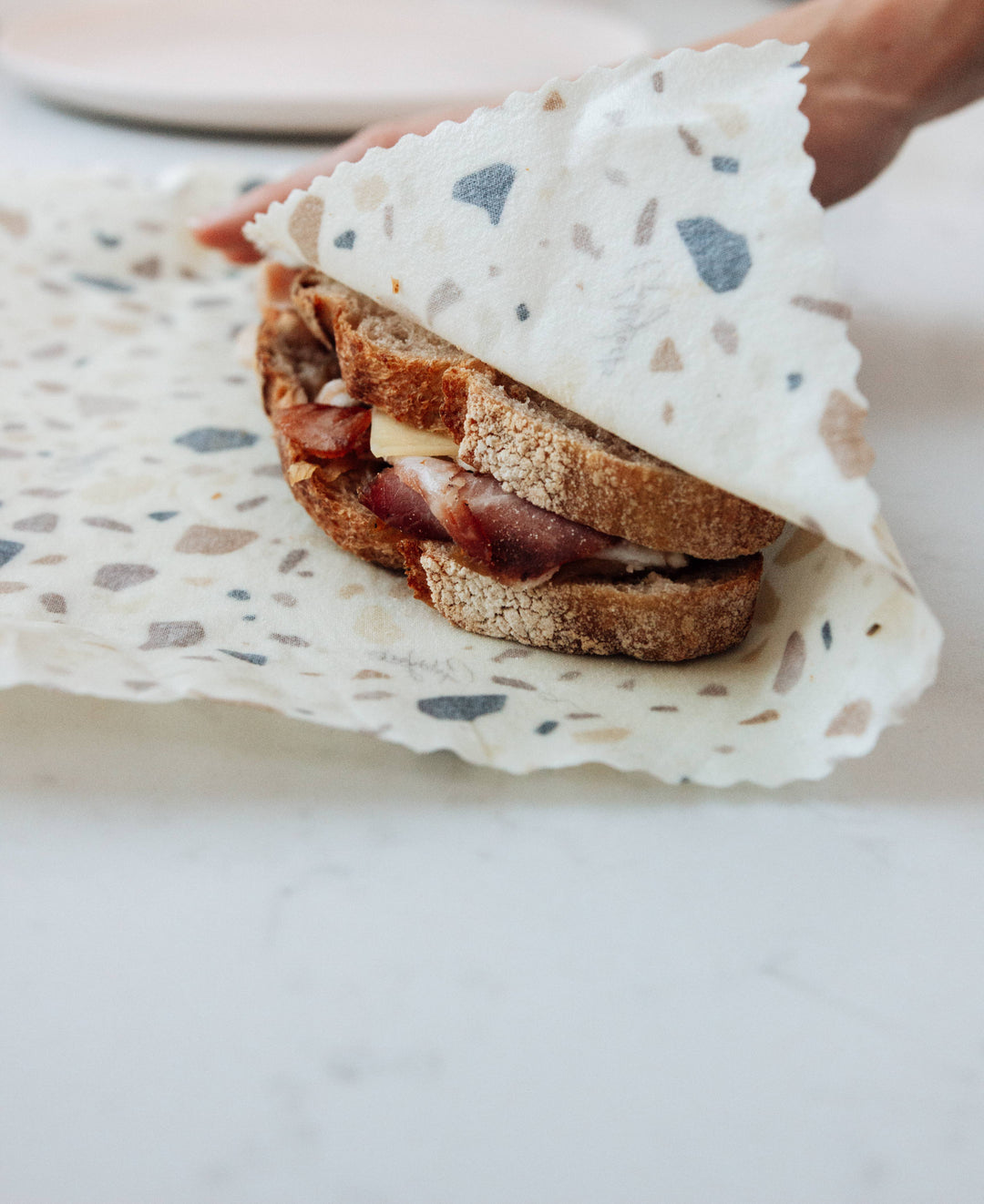 Reusable Beeswax Food Wraps: Terrazzo Single Medium - Gift Smack Gift Company