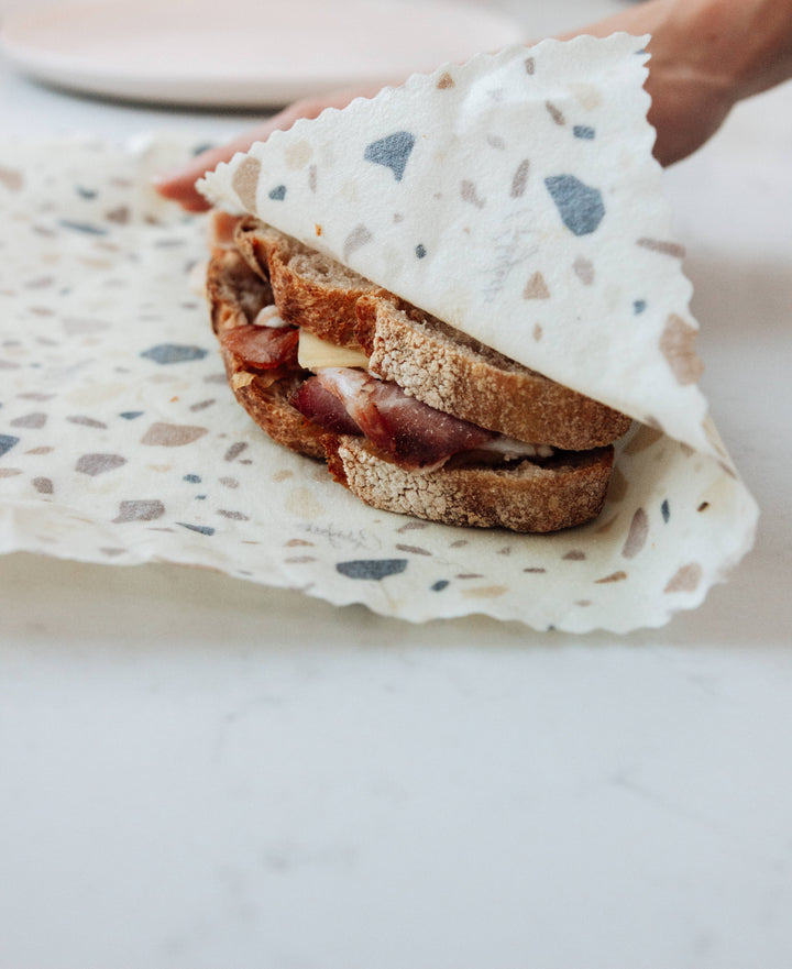 Reusable Beeswax Food Wraps: Terrazzo Single Medium - Gift Smack Gift Company