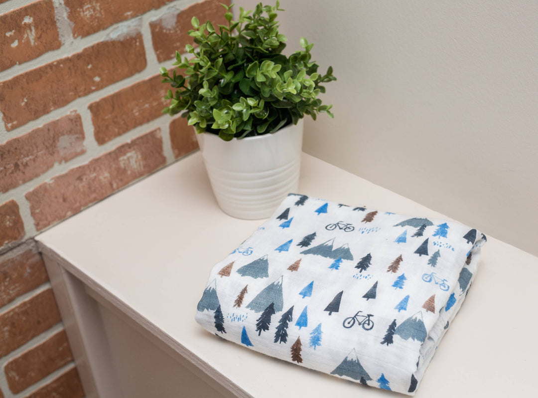 Classic Muslin Swaddle - Mountain Top - Gift Smack Gift Company