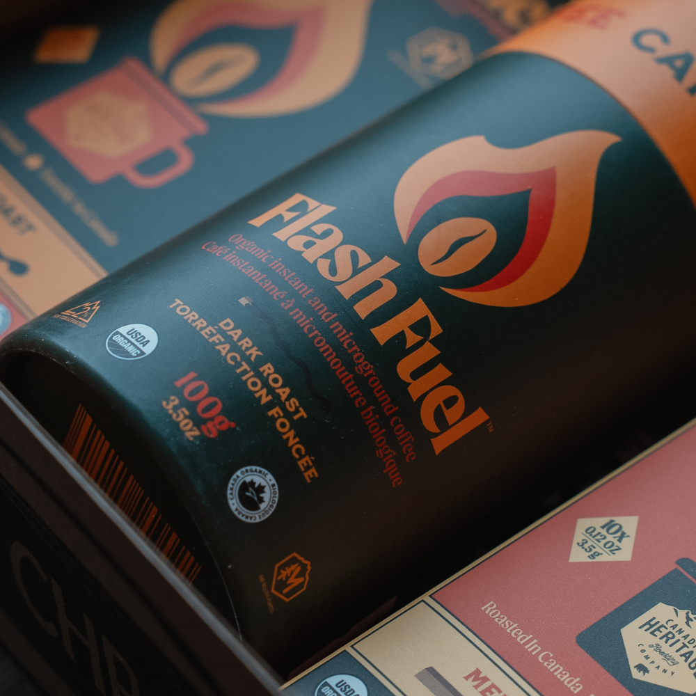 Canadian Heritage Roasting Company Flash Fuel Organic Instant Coffee