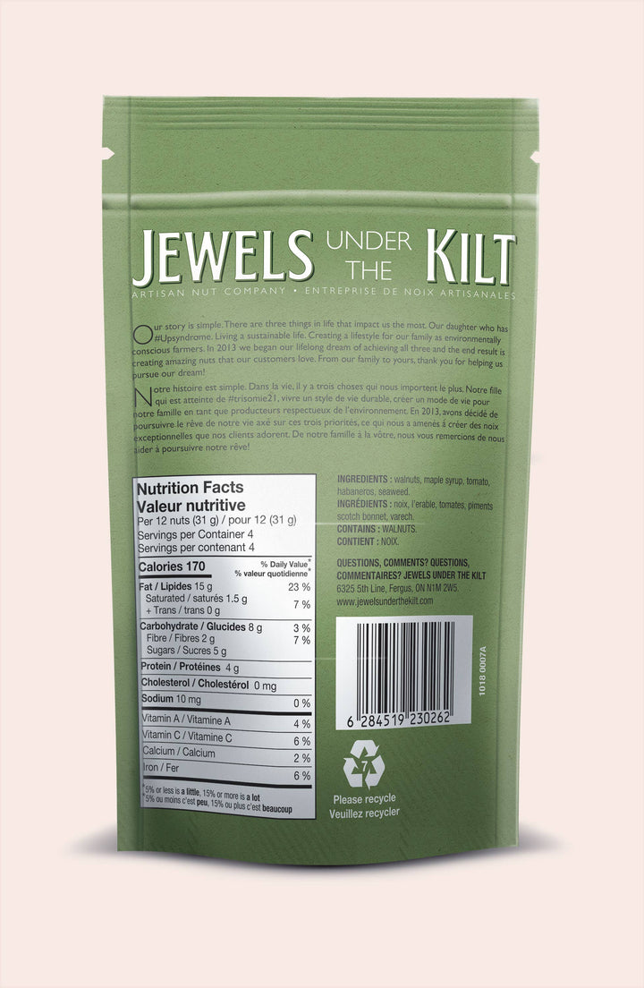 A green stand-up pouch of &