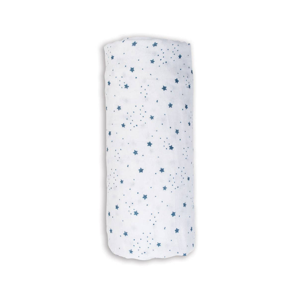 Muslin Cotton Swaddle Blanket - Stars - Gift Smack Gift Company