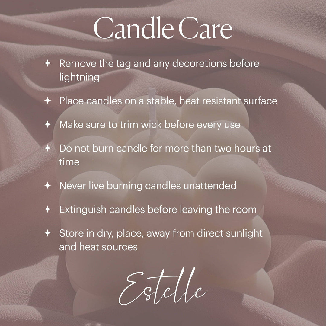Ribbed Pillar Candles: Nude / Set of 2