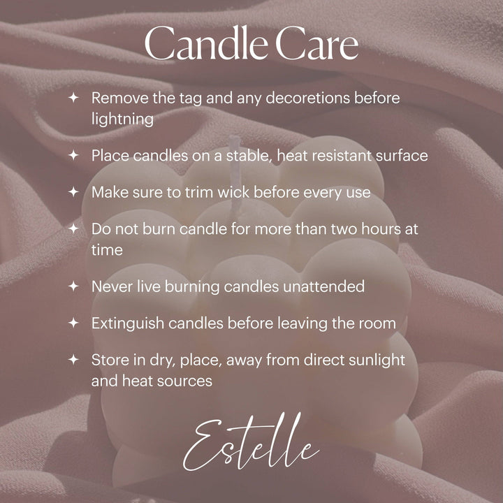Ribbed Pillar Candles: Nude / Set of 2