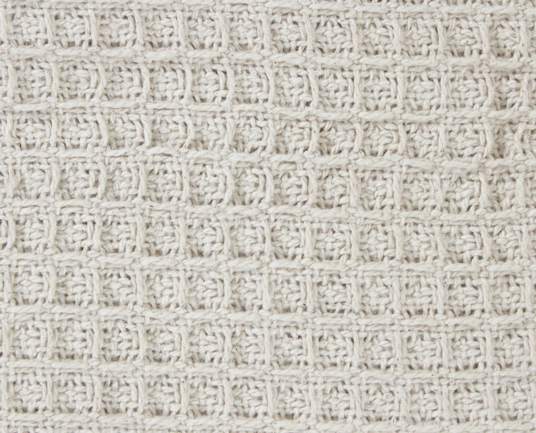 Cream Cotton Throw