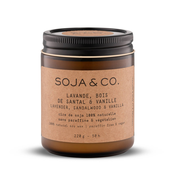 Soy Wax Candle | Lavender, Sandalwood & Vanilla: 4oz