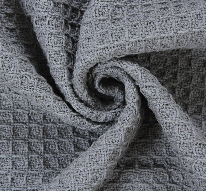 Grey Cotton Throw