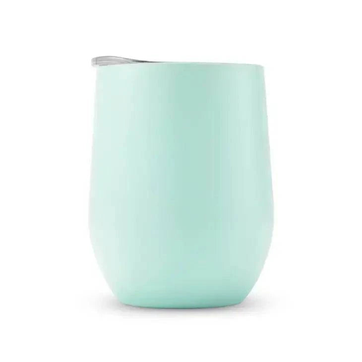 12 oz. Stemless Travel Tumbler - Blank: Aqua Blue - Gift Smack Gift Company