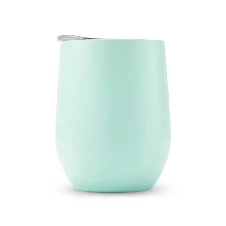12 oz. Stemless Travel Tumbler - Blank: Aqua Blue - Gift Smack Gift Company