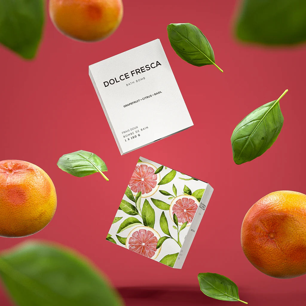 DOLCE FRESCA Bath Bomb - Grapefruit, Basil and Citrus
