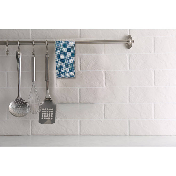 Dish Cloth Set Of 3 Pcs Geometric: Blue