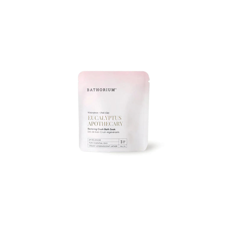 Bathorium Eucalyptus Apothecary soap bar on a white background