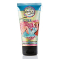Hand cream tube with colorful label featuring a vintage-style design on a white background