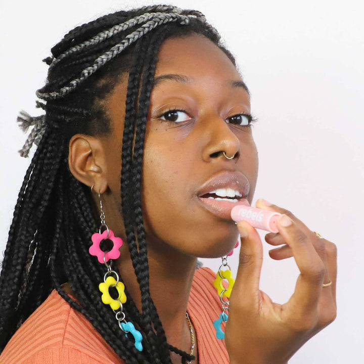Stick Lip Balm 100% Natural SPIKED CAP: Pink / Strawberry Mango - Gift Smack Gift Company