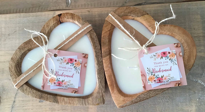 Sweetheart Dough Bowl Candle - Mango Wood: Black Raspberry & Vanilla