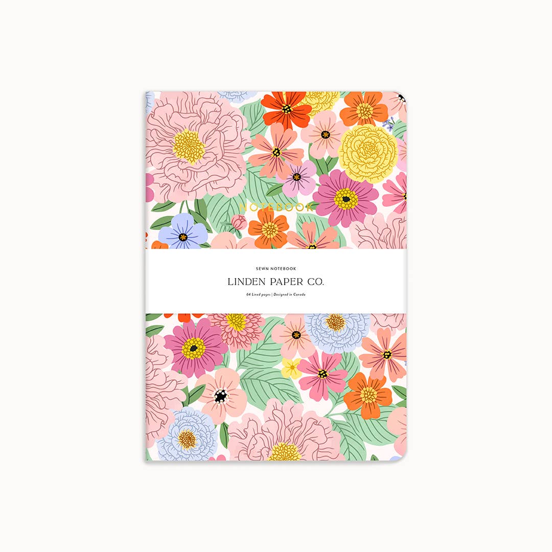Linden Paper Co. Floral Sewn Notebook