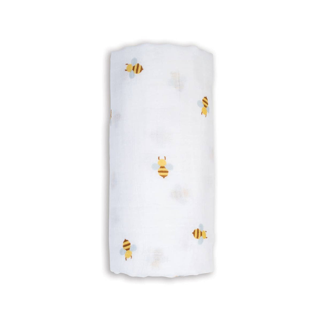 Muslin Cotton Swaddle Blanket - Bees